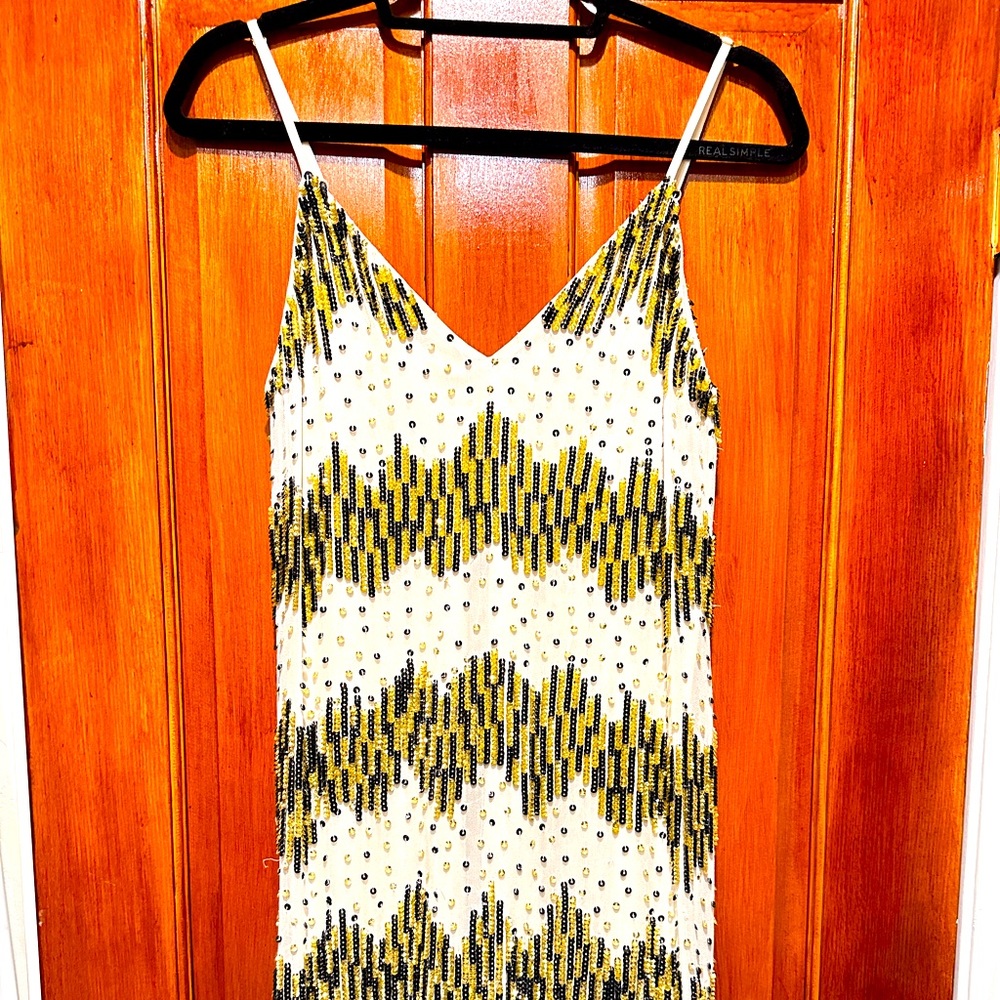 Alice and Olivia sequined beaded flapper style dress, XS.